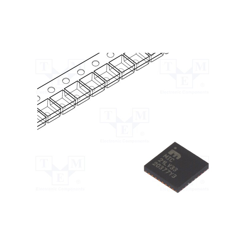 1 pcs x MICROCHIP TECHNOLOGY - MIC21LV33YML-TR - IC: PMIC, DC/DC converter, Uin: 4.5÷36VDC, Uout: 0.6÷28VDC, VQFN32