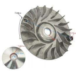 Variator plate fan atv quad linhai benyco