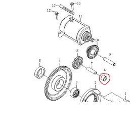 Cf moto starter intermediate wheel bushing