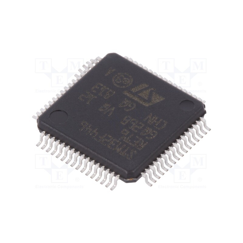 1 pcs x STMicroelectronics - STM32F446RET6 - IC: ARM microcontroller, 180MHz, LQFP64, 1.7÷3.6VDC
