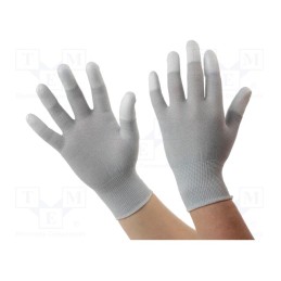 1 set x ANTISTAT - 109-0912 - Protective gloves, ESD, XL, polyamide,polyurethane,carbon fiber