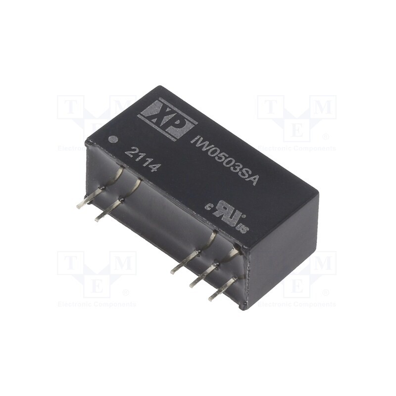 1 pcs x XP POWER - IW0503SA - Converter: DC/DC, 1W, Uin: 4.5÷9V, Uout: 3.3VDC, Iout: 303mA, SIP