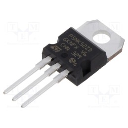 1 pcs x STMicroelectronics - STP5NK52ZD - Transistor: N-MOSFET, unipolar, 520V, 2.7A, Idm: 17.6A, 70W, TO220-3