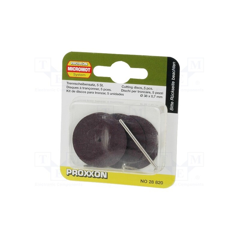 1 pcs x PROXXON - 28820 - Corundum disk, Ø: 38mm, Thk: 0.7mm, corundum, wood,metal,plastic