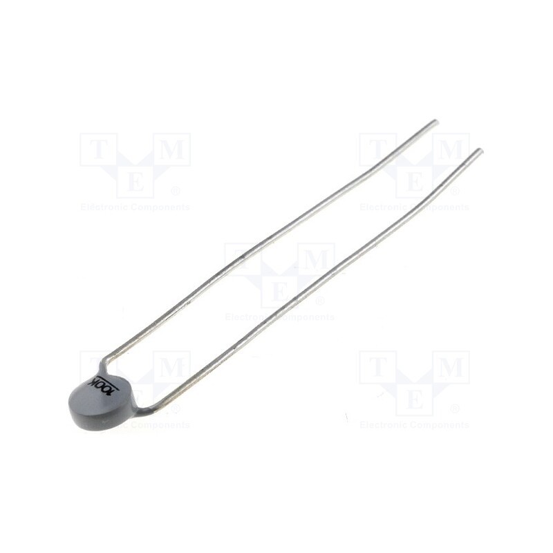 2 pcs x EPCOS - B57164K0104K000 - NTC thermistor, 100kΩ, THT, -55÷125°C, 450mW