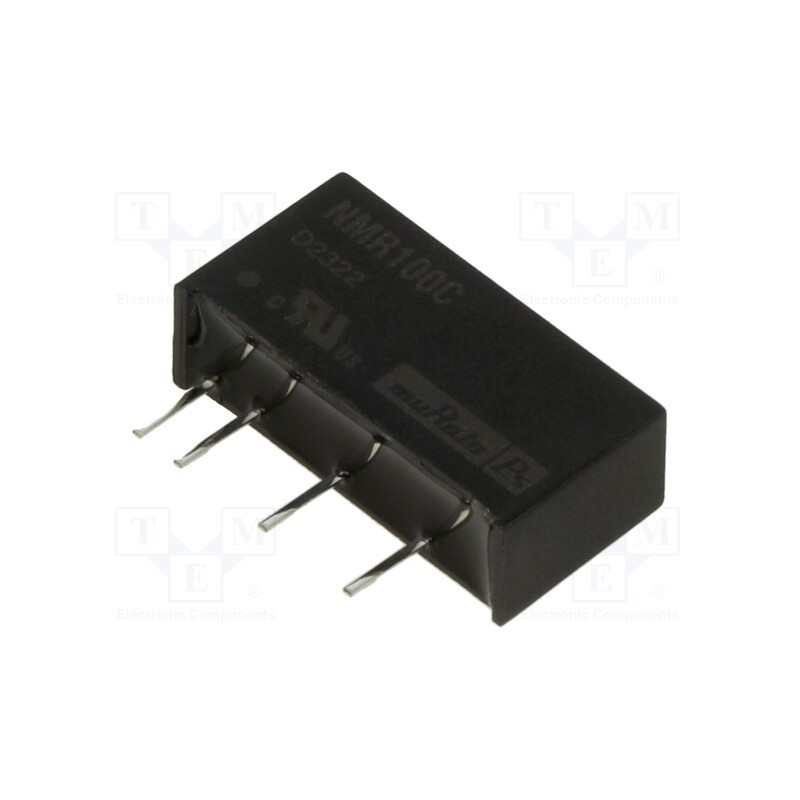 1 pcs x Murata Power Solutions - NMR100C - Converter: DC/DC, 1W, Uin: 4.5÷5.5V, Uout: 5VDC, Iout: 200mA, SIP