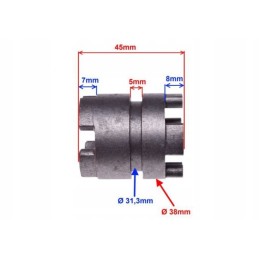 Romet bashan quad atv 250 gear shift sleeve