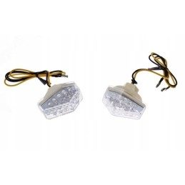 Direction indicator, white LED lampshade, 2 pcs. AM1415