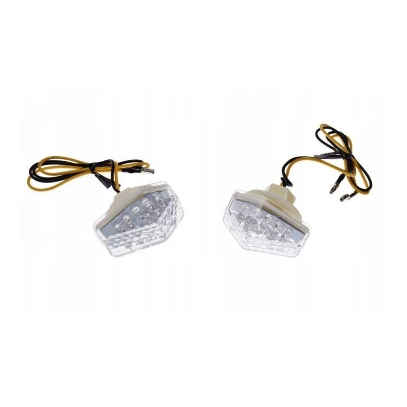 Direction indicator, white LED lampshade, 2 pcs. AM1415