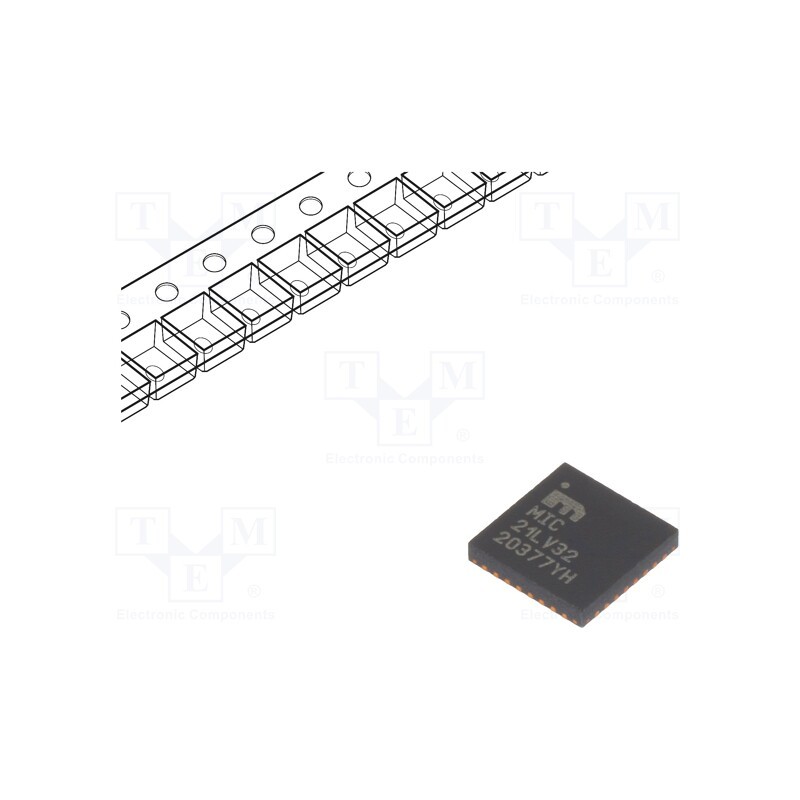1 pcs x MICROCHIP TECHNOLOGY - MIC21LV32YML-TR - IC: PMIC, DC/DC converter, Uin: 4.5÷36VDC, Uout: 0.6÷28VDC, VQFN32