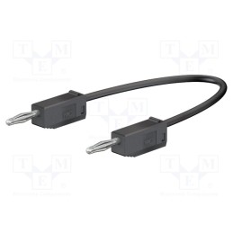 1 pcs x STu00c4UBLI - 28.0115-03021 - Test lead, 60VDC, 30VAC, 10A, banana plug 2mm,both sides, black