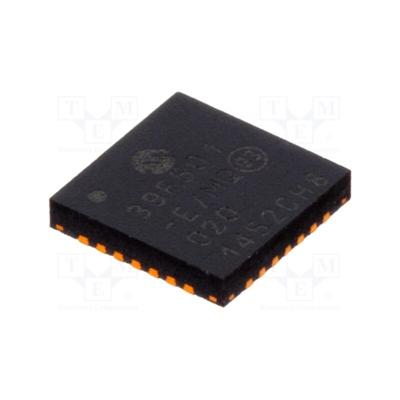 1 pcs x MICROCHIP TECHNOLOGY - MCP39F501-E/MQ - IC: power detector, UART, 24bit, 512BEEPROM, QFN28, 2.7÷3.6V, 15mA