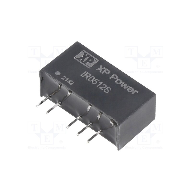 1 pcs x XP POWER - IR0512S - Converter: DC/DC, 3W, Uin: 5V, Uout: 12VDC, Uout2: -12VDC, Iout: 125mA