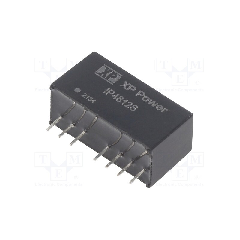 1 pcs x XP POWER - IP4812S - Converter: DC/DC, 3W, Uin: 18÷75V, Uout: 12VDC, Uout2: -12VDC, SIP
