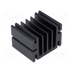 1 pcs x FISCHER ELEKTRONIK - SK68-37SA - Heatsink: extruded, TO220, black, L: 37.5mm, W: 46mm, H: 33mm, screw