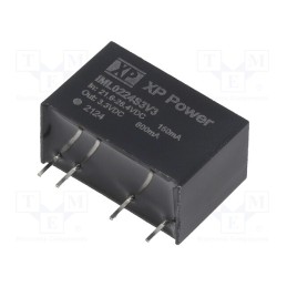 1 pcs x XP POWER - IML0224S3V3 - Converter: DC/DC, 2W, Uin: 21.6÷26.4V, Uout: 3.3VDC, Iout: 600mA
