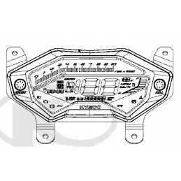 Kymco mxu 700 37200 agb8 e00 instrument cluster counter