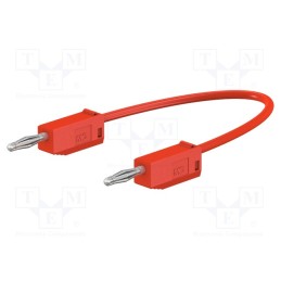 1 pcs x STu00c4UBLI - 28.0115-03022 - Test lead, 60VDC, 30VAC, 10A, banana plug 2mm,both sides, red