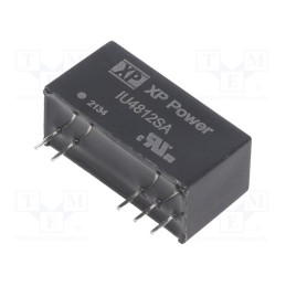 1 pcs x XP POWER - IU4812SA - Converter: DC/DC, 2W, Uin: 36÷72V, Uout: 12VDC, Iout: 167mA, SIP, THT