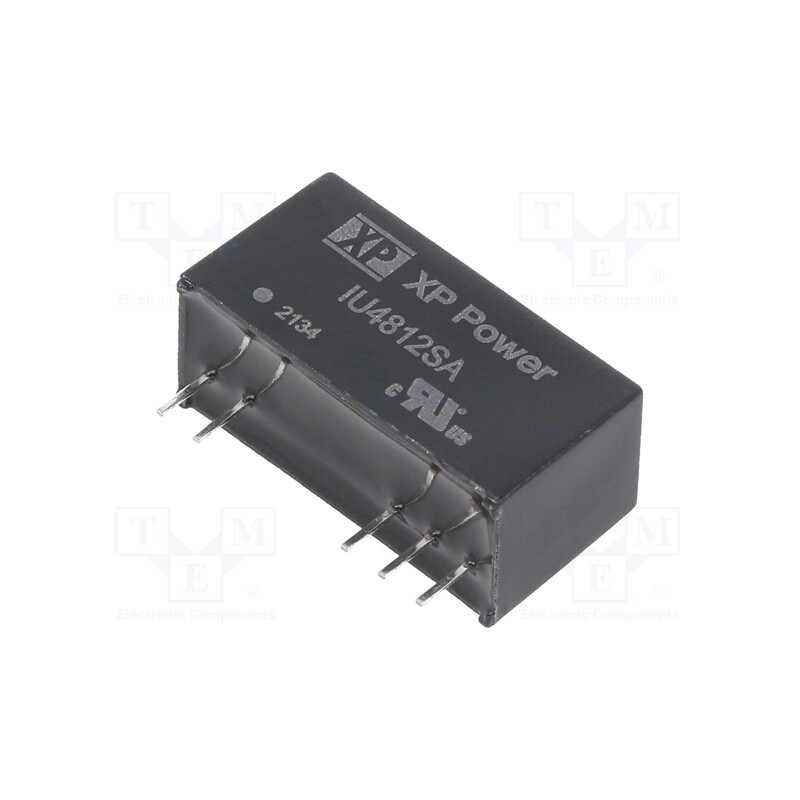 1 pcs x XP POWER - IU4812SA - Converter: DC/DC, 2W, Uin: 36÷72V, Uout: 12VDC, Iout: 167mA, SIP, THT