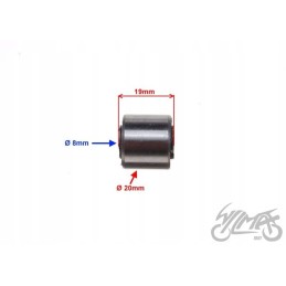Rubber-metal bushing of the shock absorber