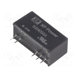1 pcs x XP POWER - IU2405SA - Converter: DC/DC, 2W, Uin: 18÷36V, Uout: 5VDC, Iout: 400mA, SIP, THT