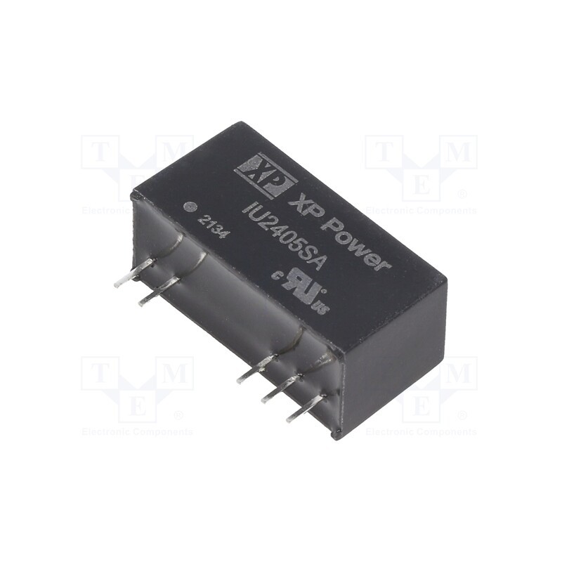 1 pcs x XP POWER - IU2405SA - Converter: DC/DC, 2W, Uin: 18÷36V, Uout: 5VDC, Iout: 400mA, SIP, THT