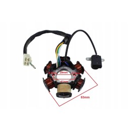 Ignition device stator atv 110 125 6 coils jt engines