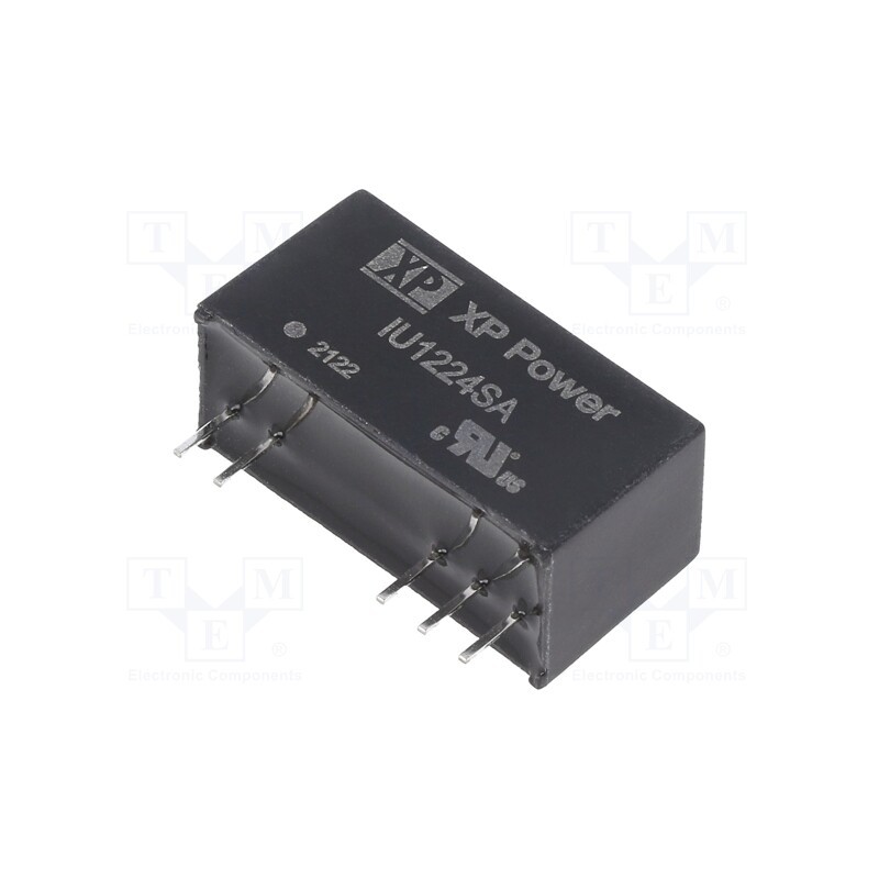 1 pcs x XP POWER - IU1224SA - Converter: DC/DC, 2W, Uin: 9÷18V, Uout: 24VDC, Iout: 83mA, SIP, 650kHz