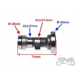 Camshaft yx 140 1p56fmj atv quad kayo 150
