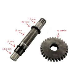 Gearbox output shaft atv quad 110 125 cc