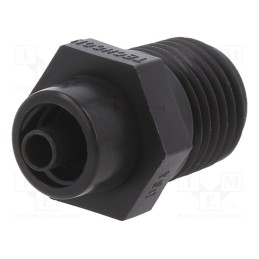 1 pcs x FISNAR - 5801449 - Adapter, black, Luer Lock, for dispensing cartridges