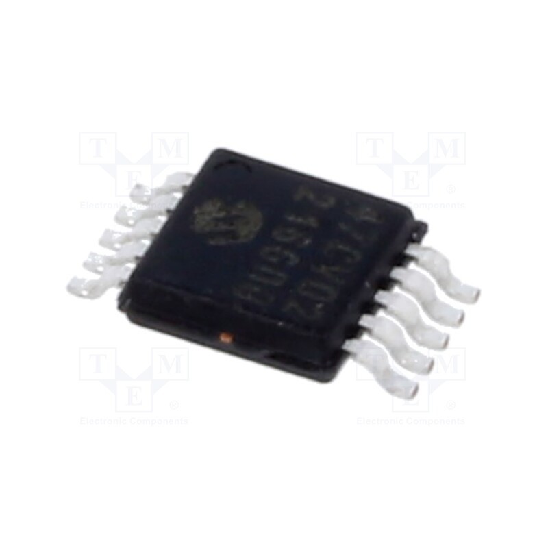 1 pcs x MICROCHIP TECHNOLOGY - MCP48CVB02-E/UN - IC: D/A converter, 8bit, Ch: 2, 1.8÷5.5V, MSOP10, -40÷125°C, 60kHz