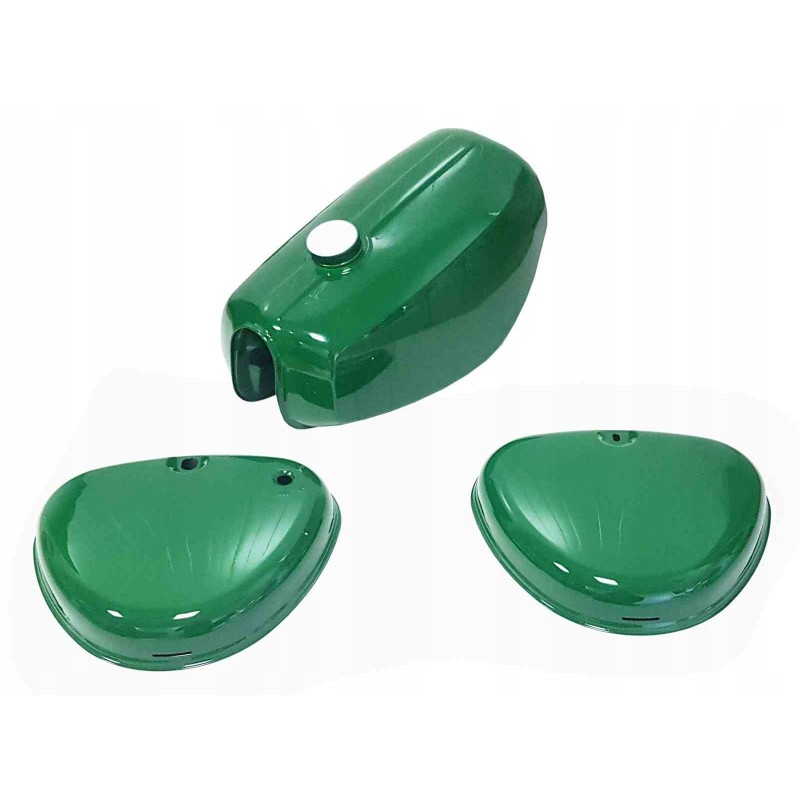Fuel tank Simson S51 S70 sides green sc