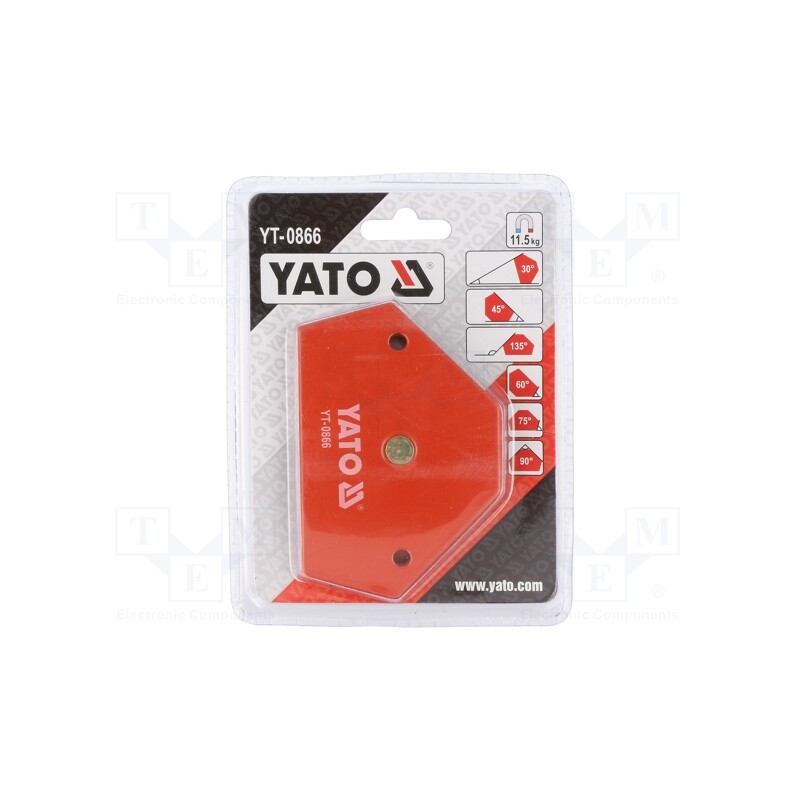 1 pcs x YATO - YT-0866 - Weld holder, 64x95x14mm, magnetic, 11.5kg
