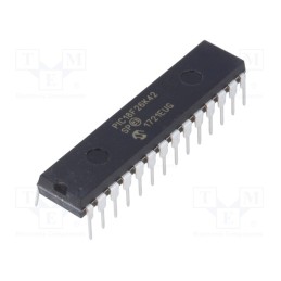1 pcs x MICROCHIP TECHNOLOGY - PIC18F26K42-I/SP - IC: PIC microcontroller, 64kB, 64MHz, 2.3÷5.5VDC, THT, DIP28, PIC18