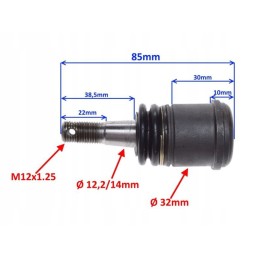 Lower wishbone tip for quad atv shineray eagle