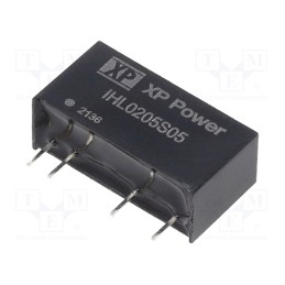 1 pcs x XP POWER - IHL0205S05 - Converter: DC/DC, 2W, Uin: 4.5÷5.5V, Uout: 5VDC, Iout: 400mA, SIP7