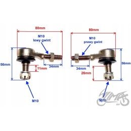 The end of the rod end atv quad 110 200 cone