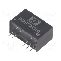 1 pcs x XP POWER - IHA0109D05 - Converter: DC/DC, 1W, Uin: 8.1÷9.9V, Uout: 5VDC, Uout2: -5VDC, SIP7