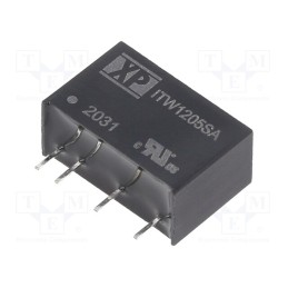 1 pcs x XP POWER - ITW1205SA - Converter: DC/DC, 1W, Uin: 9÷18V, Uout: 5VDC, Iout: 200mA, SIP, 550kHz