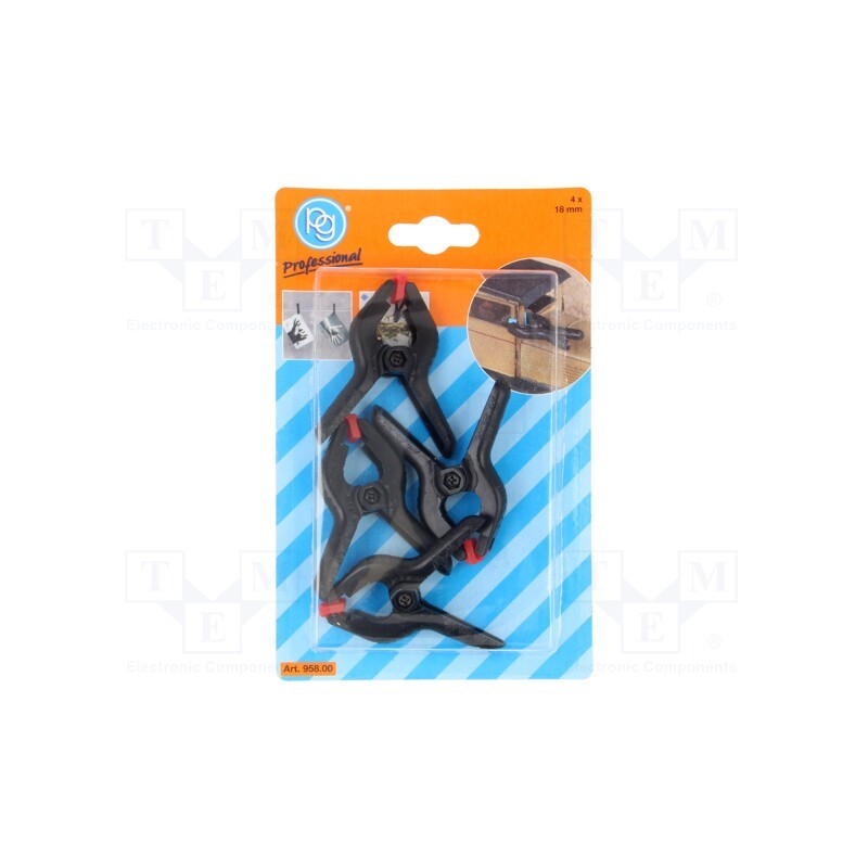 1 pcg x PG PROFESSIONAL - 958 - Universal clamp, max.18mm, 4pcs.