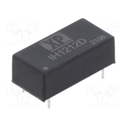 1 pcs x XP POWER - IH1212D - Converter: DC/DC, 2W, Uin: 12V, Uout: 12VDC, Uout2: -12VDC, Iout: 84mA