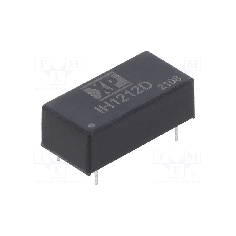 1 pcs x XP POWER - IH1212D - Converter: DC/DC, 2W, Uin: 12V, Uout: 12VDC, Uout2: -12VDC, Iout: 84mA
