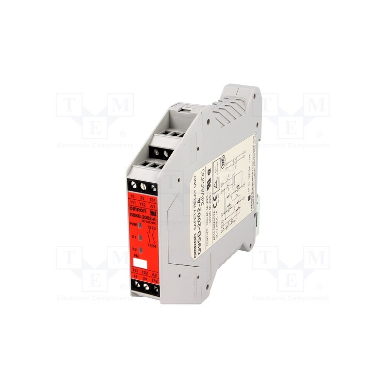 1 pcs x OMRON - G9SB-2002-A - Module: safety relay, G9SB, 24VAC, 24VDC, IN: 2, -25÷55°C