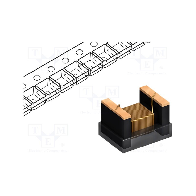 2 pcs x FASTRON - 1210F-2R7K-01 - Inductor: wire, SMD, 1210, 2.7uH, 450mA, 0.49Ω, Q: 30, ftest: 1MHz