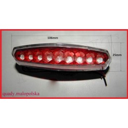 LED rear lamp with ATV board illumination