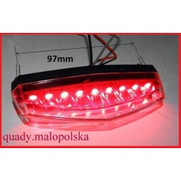 LED rear lamp with ATV board illumination