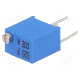 2 pcs x SR PASSIVES - T67W-20K - Potentiometer: mounting, multiturn, 20kΩ, 250mW, ±10%, linear, THT
