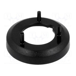 2 pcs x OKW - A7516000 - Nut cover, ABS, black, push-in, Ø: 19.3mm, A2516,A2616, Øint: 17.6mm
